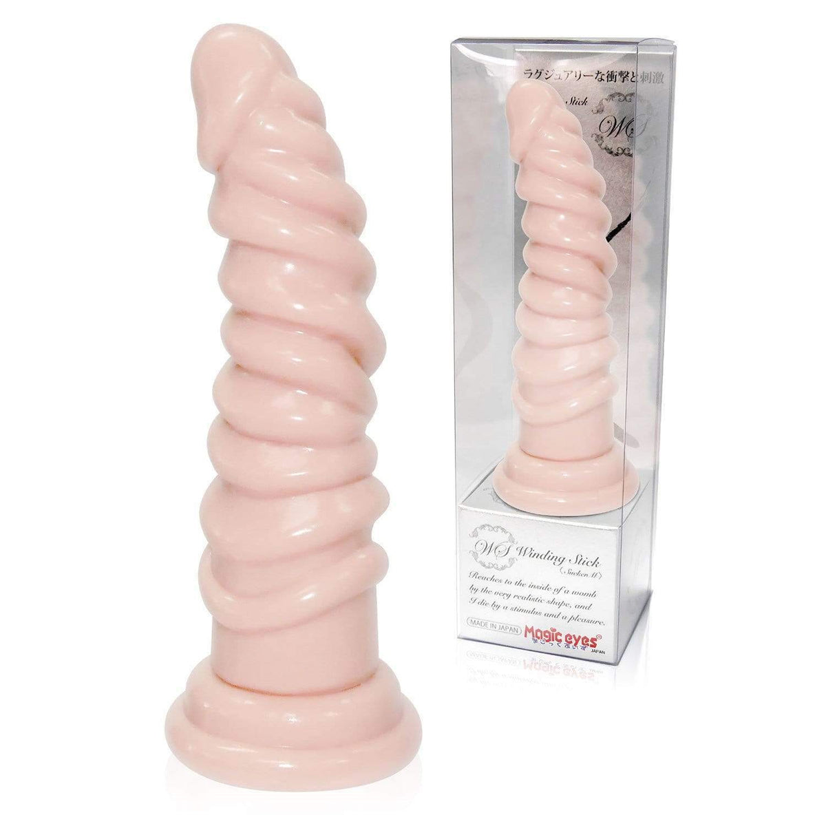 Magic Eyes - Winding Stick Sucker M Dildo (Beige) Non Realistic Dildo w/o suction cup (Non Vibration) 4571324241517 CherryAffairs