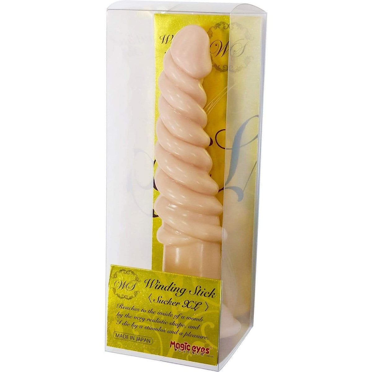 Magic Eyes - Winding Stick Sucker L Dildo (Beige) Non Realistic Dildo w/o suction cup (Non Vibration) 4571324241807 CherryAffairs