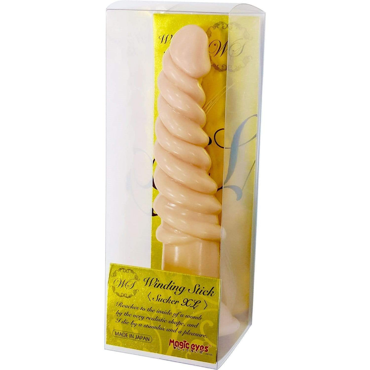 Magic Eyes - Winding Stick Sucker XL Dildo (Beige) Non Realistic Dildo w/o suction cup (Non Vibration) 4571324241814 CherryAffairs