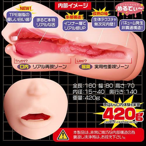 Magic Eyes - The Mouth of Truth Sweet Bites Mouth Masturbator (Beige) Masturbator Mouth (Non Vibration) Singapore