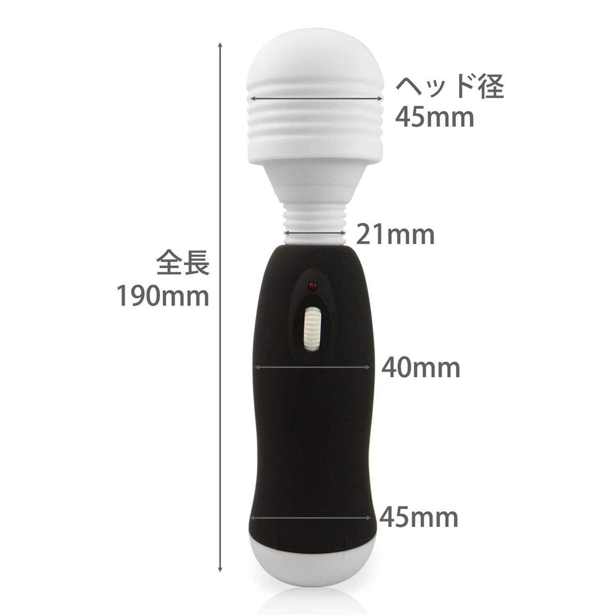 Wild One - Kuro Denma 2 Wand Massager (Black) Wand Massagers (Vibration) Non Rechargeable 4571361301199 CherryAffairs