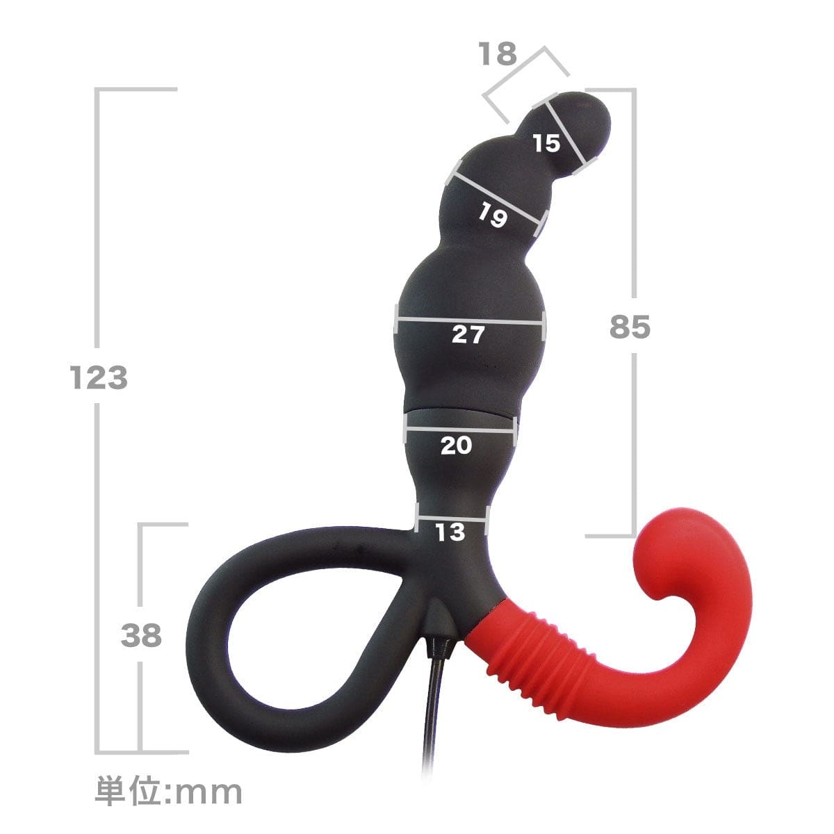Wild One - Enemable R EX Type β Beta Remote Control Prostate Massager (Black) Remote Control Anal Plug (Vibration) Non Rechargeable 621271247 CherryAffairs
