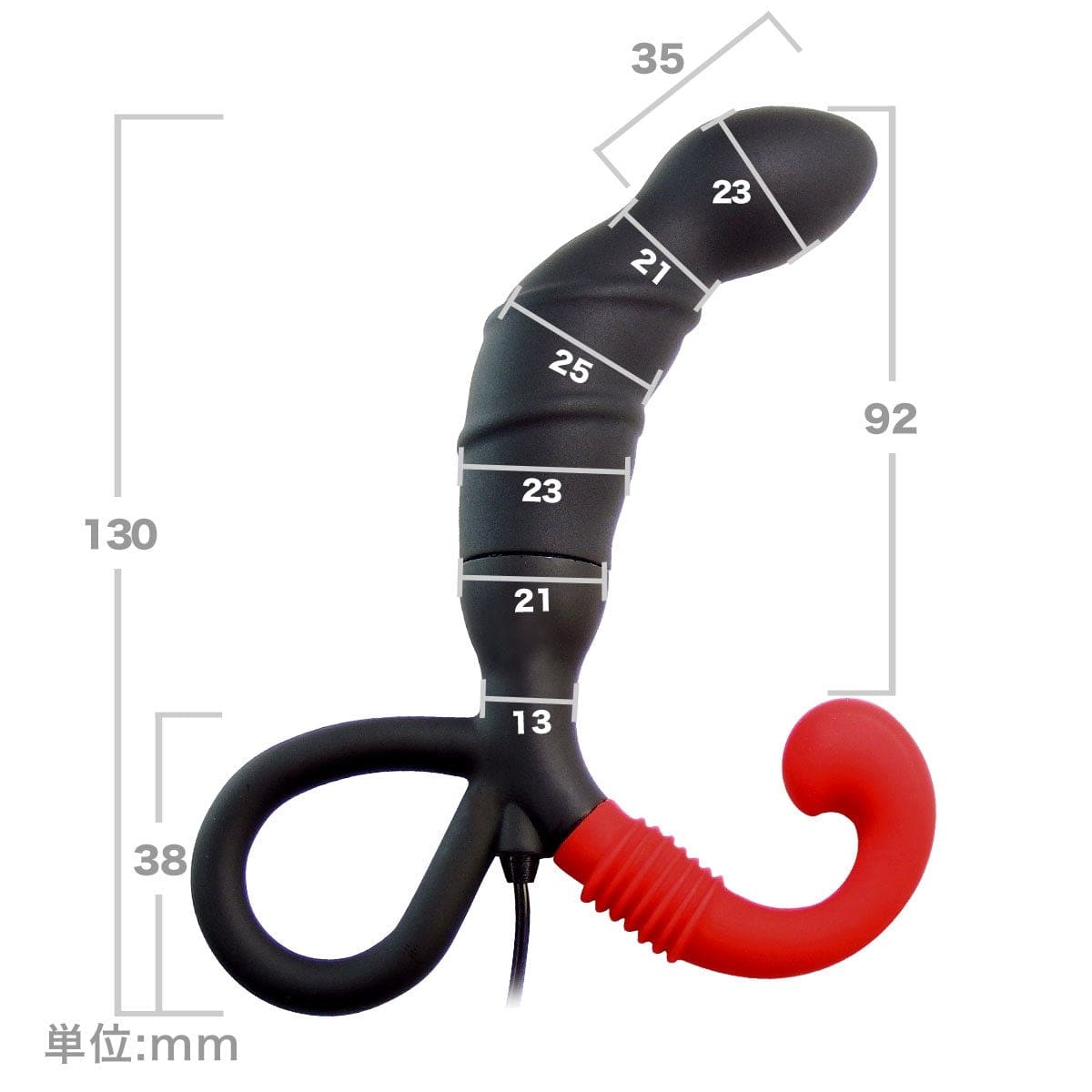 Wild One - Enemable R EX Type Y Vibrating Anal Plug (Black) Remote Control Anal Plug (Vibration) Non Rechargeable 4571361302479 CherryAffairs
