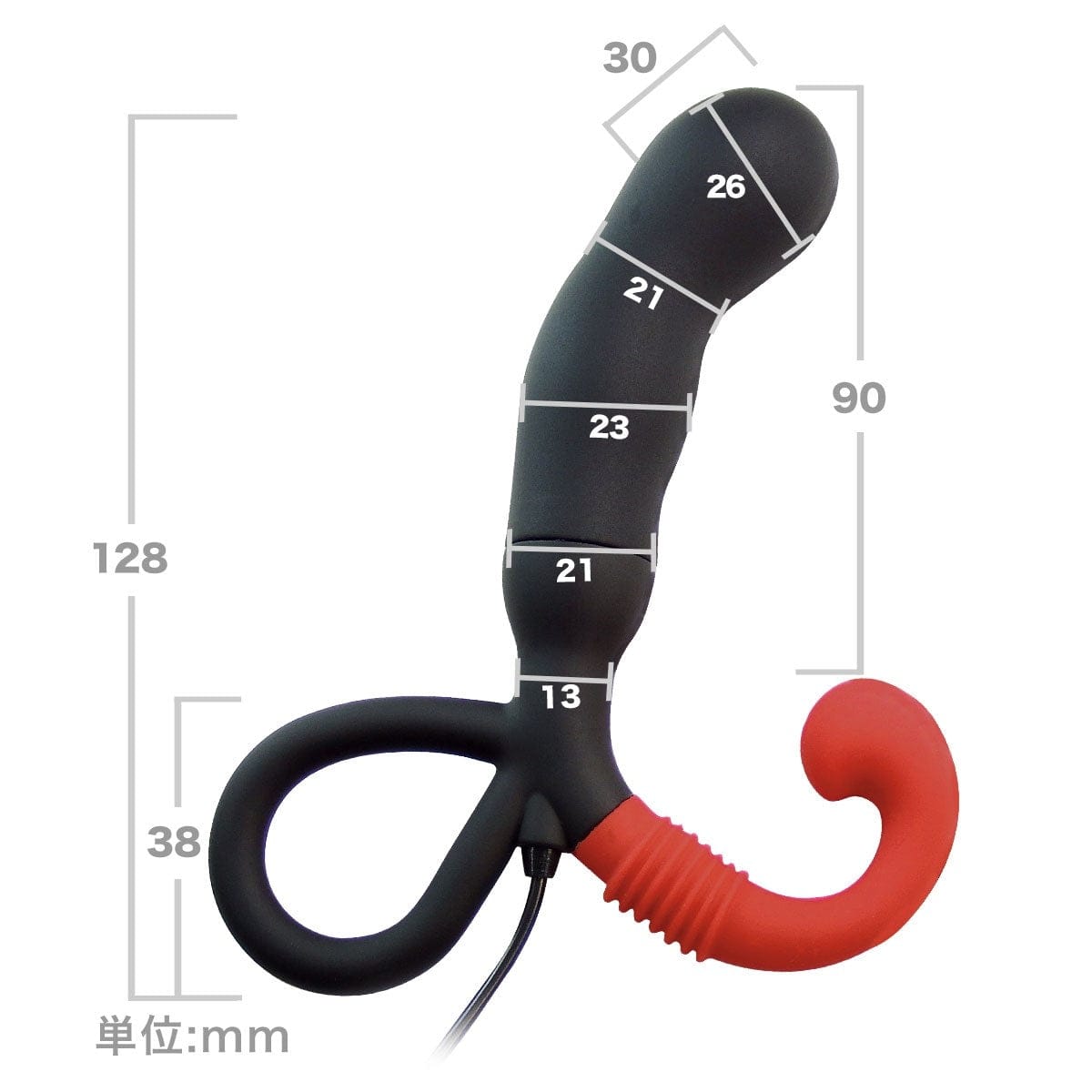 Wild One - Enemable R EX Type δ Delta Remote Control Prostate Massager (Black) Remote Control Anal Plug (Vibration) Non Rechargeable 621271671 CherryAffairs