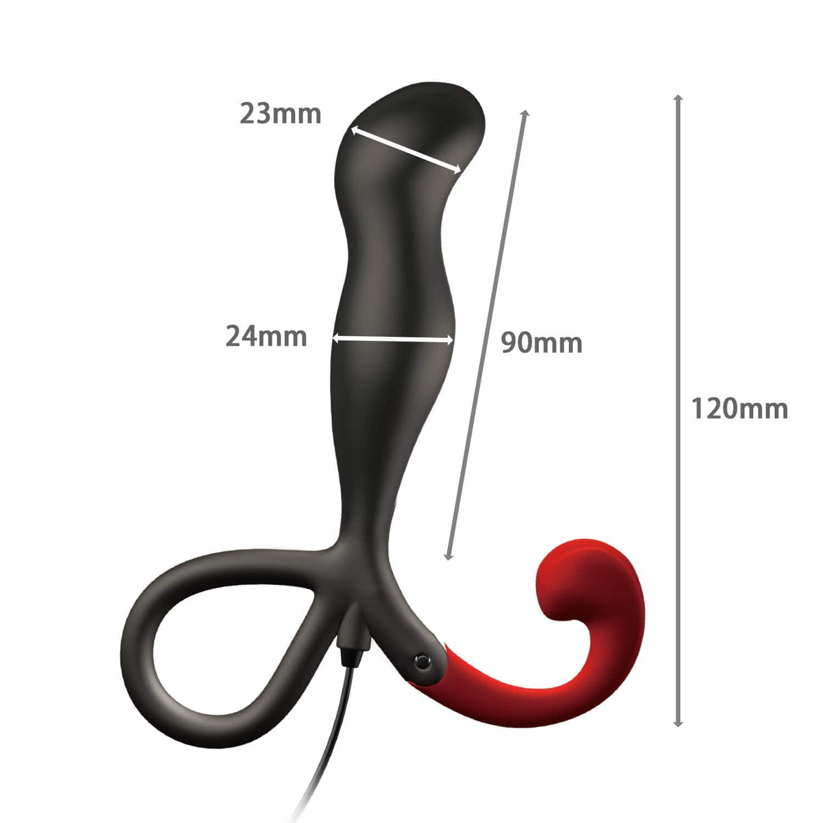 Wild One - Enemable R Type 3 Remote Control Prostate Massager (Black) Prostate Massager (Vibration) Non Rechargeable 626134922 CherryAffairs