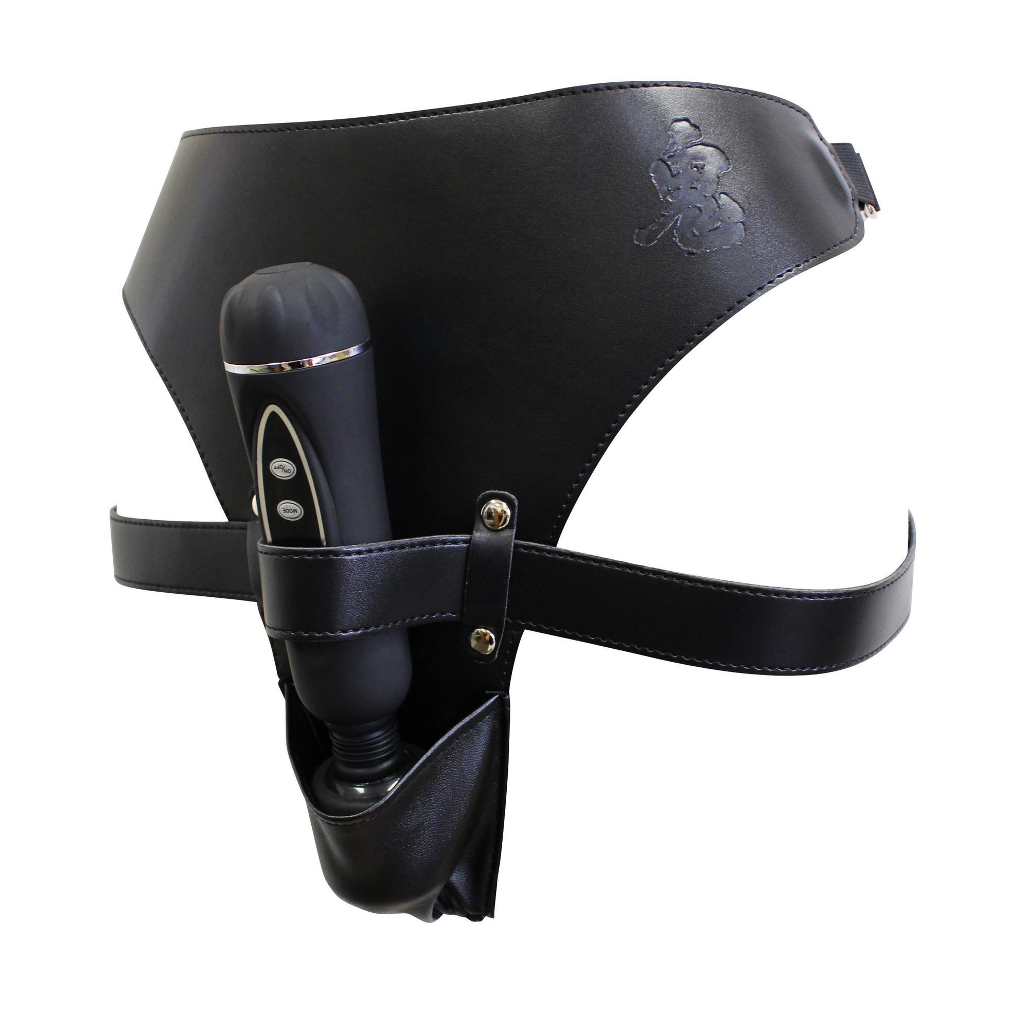 KMP - Demon Ikasa Electric Vibrating Strap On (Black) Lingerie (Vibration) Non Rechargeable Singapore