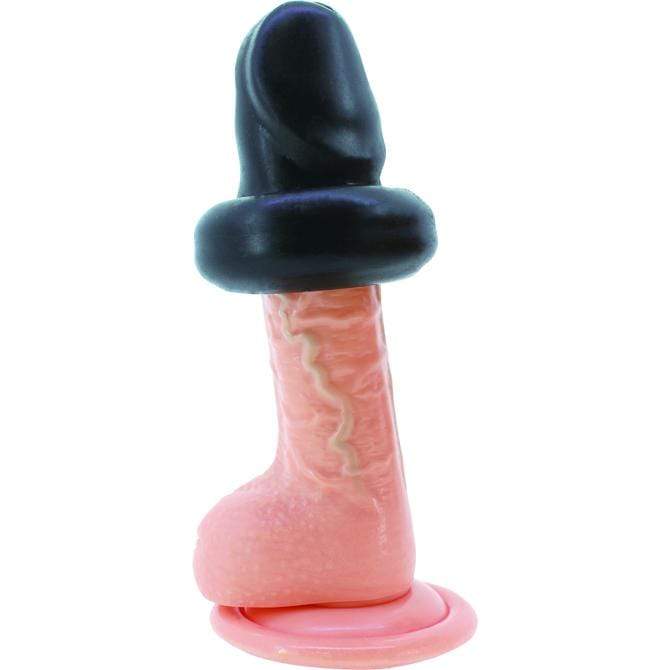 KMP - OniIkase Thick Sock IV Textured Cock Sleeve (Black) Cock Sleeves (Non Vibration) 4571436832177 CherryAffairs