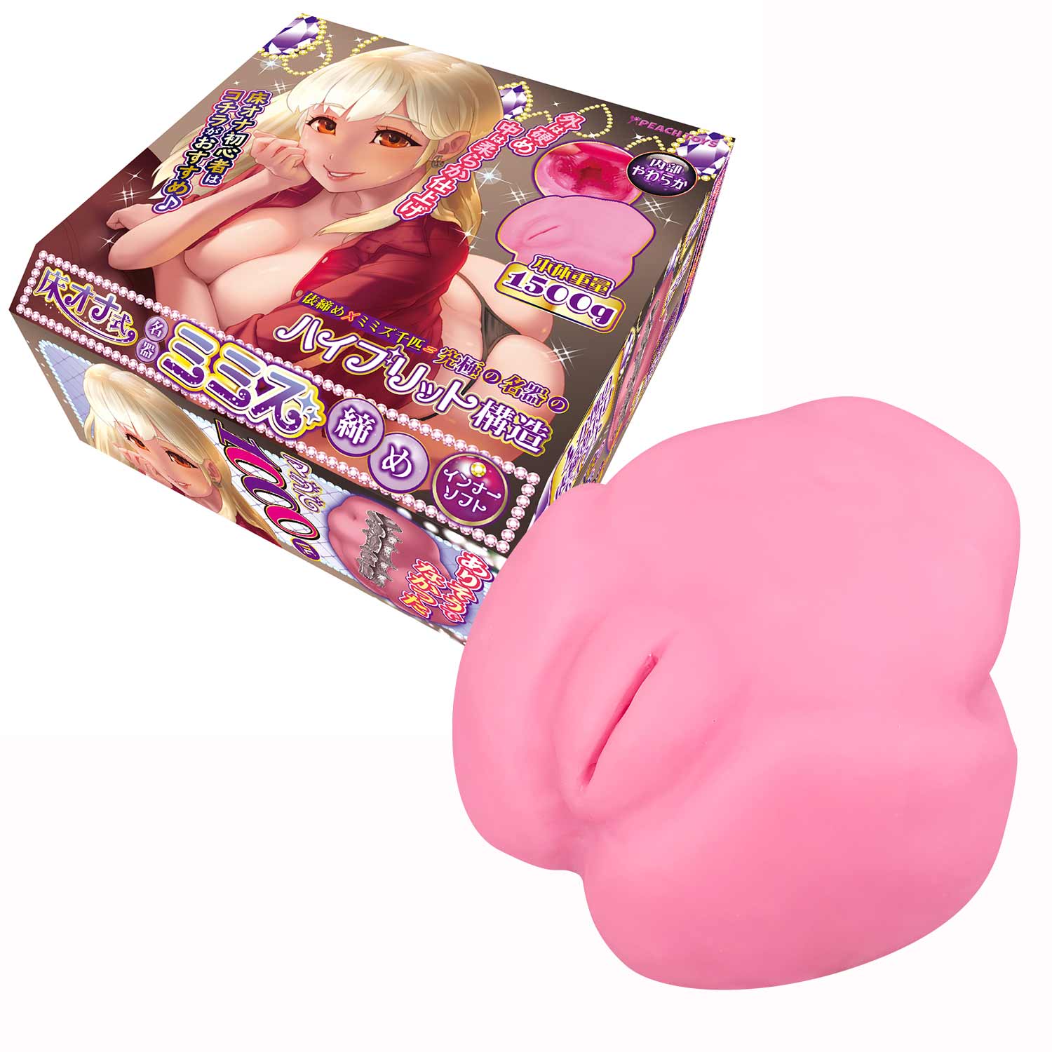 Peach Toys - Floor Icco Thightening Onahole 1.5kg (Pink) Masturbator Vagina (Non Vibration) 293484967 CherryAffairs