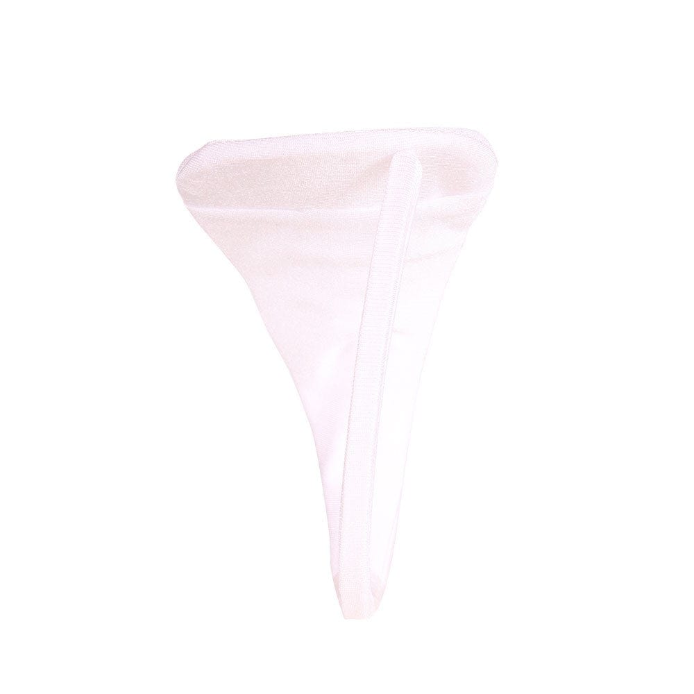 Erox - Little Devil C String Panty with Rotor Pocket (Elegant White) Panties 4573126265967 CherryAffairs