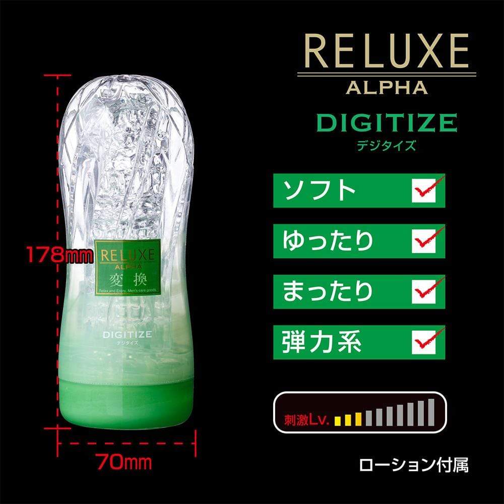 T-Best - Reluxe Alpha Digitize Soft Stroker Soft Type (Clear) Masturbator Soft Stroker (Non Vibration) 4573423123626 CherryAffairs