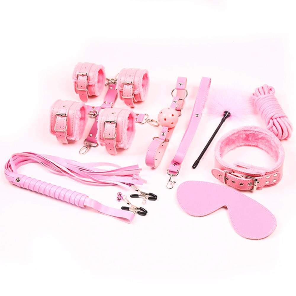 Garden - Super Instant SM 10 Pieces BDSM Set (Pink) BDSM Set Durio Asia