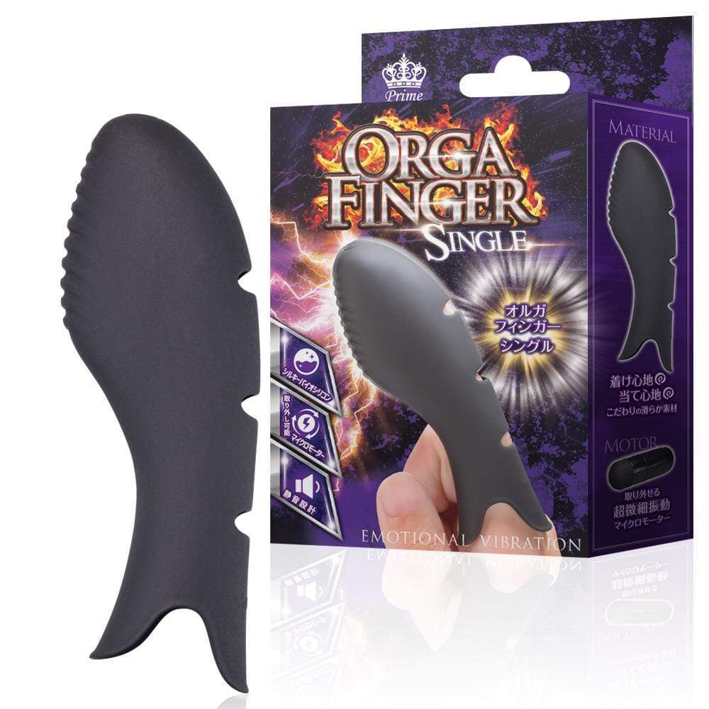 Prime - Olga Finger Vibrator Single (Black) Clit Massager (Vibration) Rechargeable 4580140055185 CherryAffairs