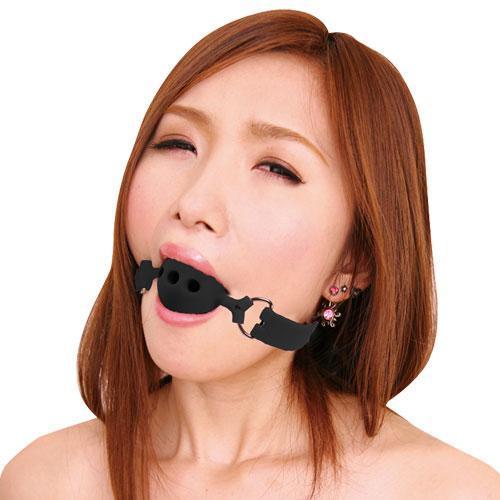 NPG - Captive Premium Kuchimari Ball Gag Small (Black) Ball Gag 4580160824693 CherryAffairs