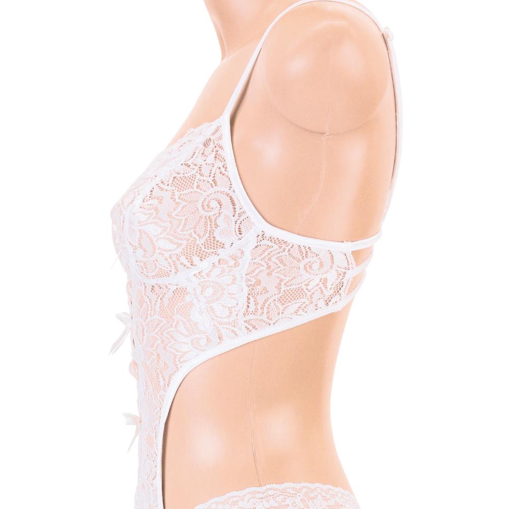 Enjoy Toys - Mon Cheri All Lace Sexy Lingerie mon0120 (White) Lingerie (Non Vibration) 319709401 CherryAffairs
