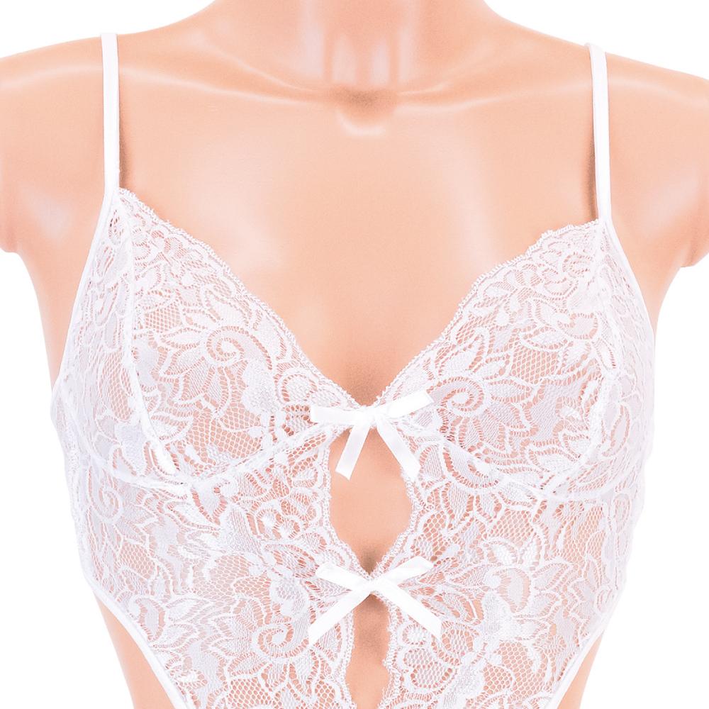 Enjoy Toys - Mon Cheri All Lace Sexy Lingerie mon0120 (White) Lingerie (Non Vibration) 319709401 CherryAffairs