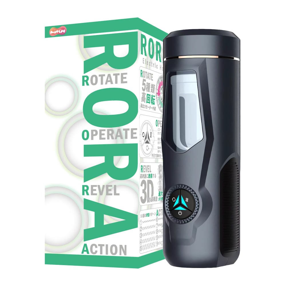 Motlab - RORA Rotate Operate Revel Action Automatic Stroker Masturbator (Black) Masturbator Soft Stroker (Vibration) Rechargeable 4580664900879 CherryAffairs