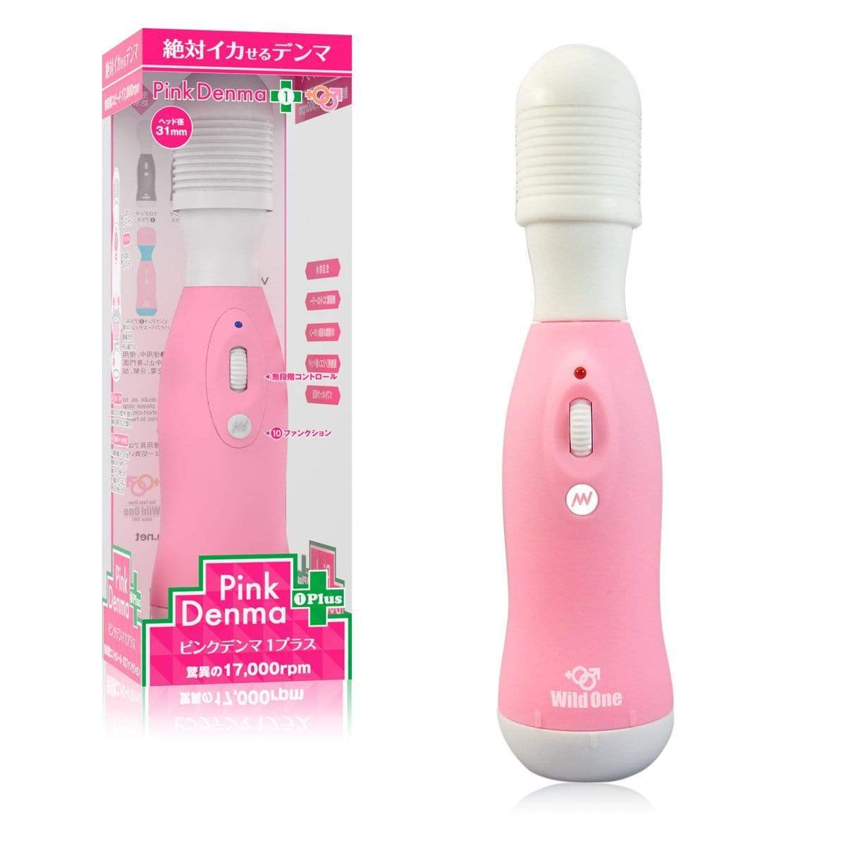 Wild One - Pink Denma 1 Plus Wand Massager (Pink) Wand Massagers (Vibration) Non Rechargeable 4582137932707 CherryAffairs