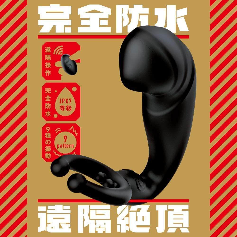 PPP - Completely Waterproof Far Control Extreme Prostate High Tide Backyard Vibrator (Black) Anal Plug (Vibration) Rechargeable 4582593588319 CherryAffairs