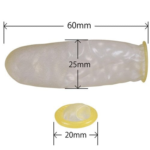 SSI Japan - Finger Sack Dome 20 pieces M (Clear) Novelties (Non Vibration) 4589949760016 CherryAffairs
