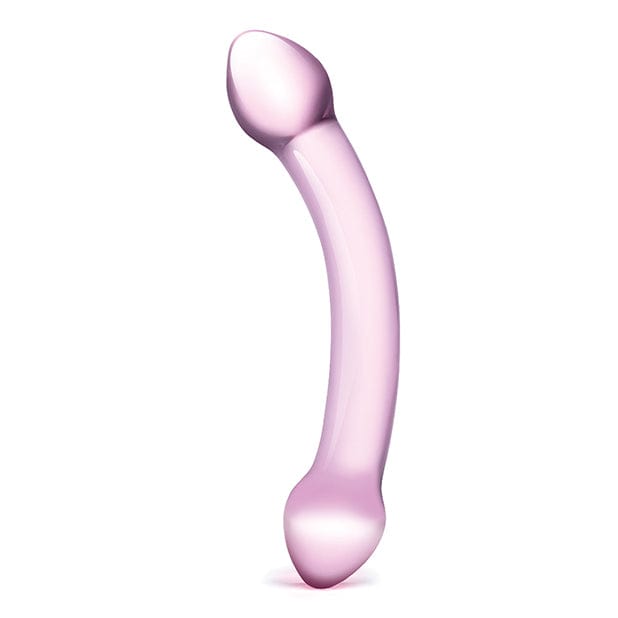 Glas - Double Trouble Hand Blown Glass Dildo 7.25" (Purple) Glass Dildo (Non Vibration) 4890808063347 CherryAffairs