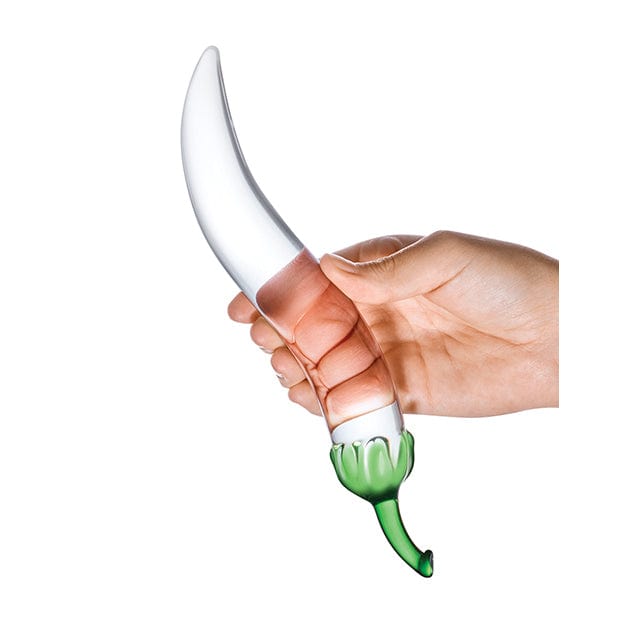 Glas - Naturals Chili Pepper Hand Blown Glass Dildo 8.25" (Clear) Glass Dildo (Non Vibration) 4890808063514 CherryAffairs