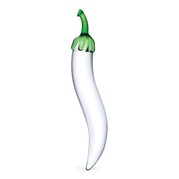 Glas - Naturals Chili Pepper Hand Blown Glass Dildo 8.25" (Clear) Glass Dildo (Non Vibration) 4890808063514 CherryAffairs