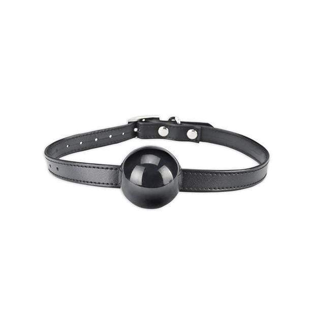 Lux Fetish - Silicone Ball Gag (Black) Ball Gag 4890808110485 CherryAffairs