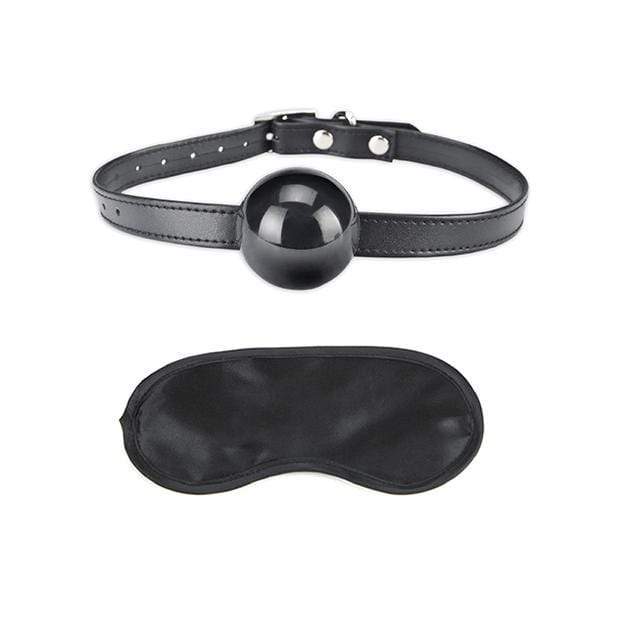 Lux Fetish - Silicone Ball Gag (Black) Ball Gag 4890808110485 CherryAffairs