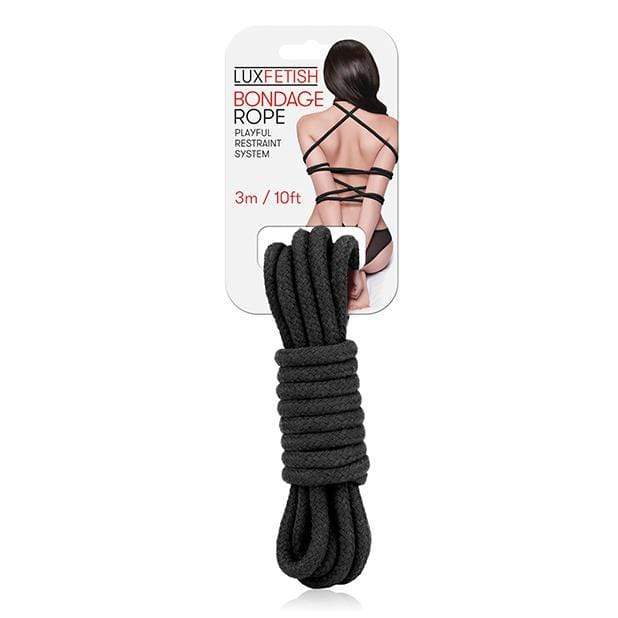 Lux Fetish - Bondage Rope 3m (Black) Rope 4890808155684 CherryAffairs