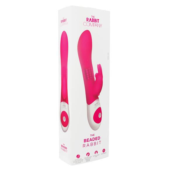 The Rabbit Company - The Beaded Rabbit Vibrator (Pink) - PleasureHobby