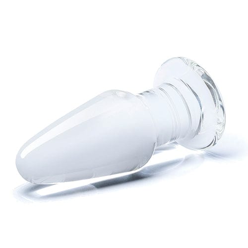 Glas - Glass Butt Plug Hand Blown Glass Dildo 3.5" (Clear) Glass Anal Plug (Non Vibration) 4890808169711 CherryAffairs