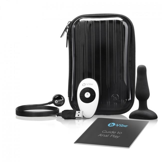 B-Vibe - Novice Remote Control Rechargeable Anal Plug (Black) Remote Control Anal Plug (Vibration) Rechargeable Durio Asia