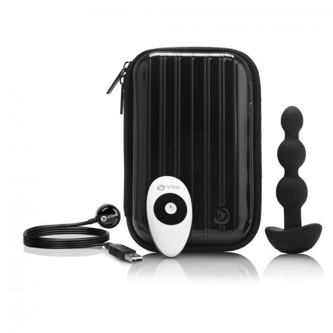 B-Vibe - Triplet Remote Control Rechargeable Anal Beads (Black) Anal Beads (Vibration) Rechargeable Durio Asia