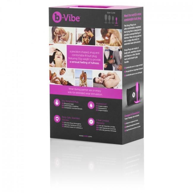 B-Vibe - Snug Plug 1 Weighted Silicone Anal Plug (Pink) Anal Plug (Non Vibration) Singapore