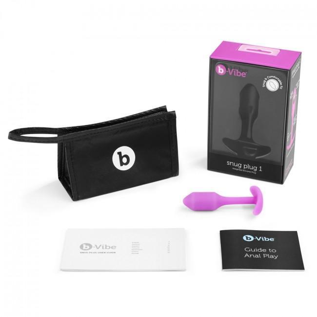 B-Vibe - Snug Plug 1 Weighted Silicone Anal Plug (Pink) Anal Plug (Non Vibration) Singapore