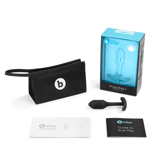 B-Vibe - Weighted Silicone Snug Anal Plug 1 55 g (Black) Anal Plug (Non Vibration) 4890808196724 CherryAffairs