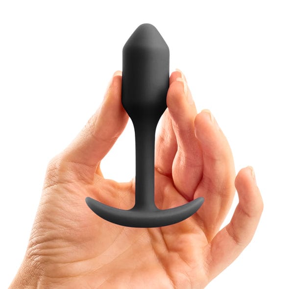 B-Vibe - Weighted Silicone Snug Anal Plug 1 55 g (Black) Anal Plug (Non Vibration) 4890808196724 CherryAffairs