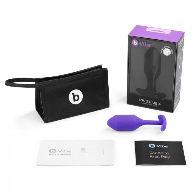 B-Vibe - Snug Plug 2 Weighted Silicone Anal Plug (Purple) Anal Plug (Non Vibration) Singapore