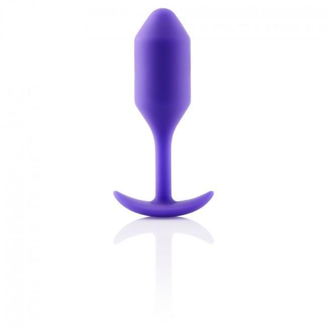 B-Vibe - Snug Plug 2 Weighted Silicone Anal Plug (Purple) Anal Plug (Non Vibration) Durio Asia
