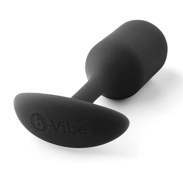 B-Vibe - Snug Plug 2 Weighted Silicone Anal Plug (Black) Anal Plug (Non Vibration) 4890808196748 CherryAffairs