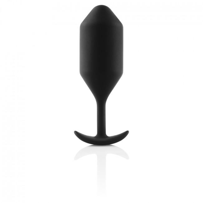 B-Vibe - Snug Plug 4 Weighted Silicone Anal Plug (Black) Anal Plug (Non Vibration) Durio Asia