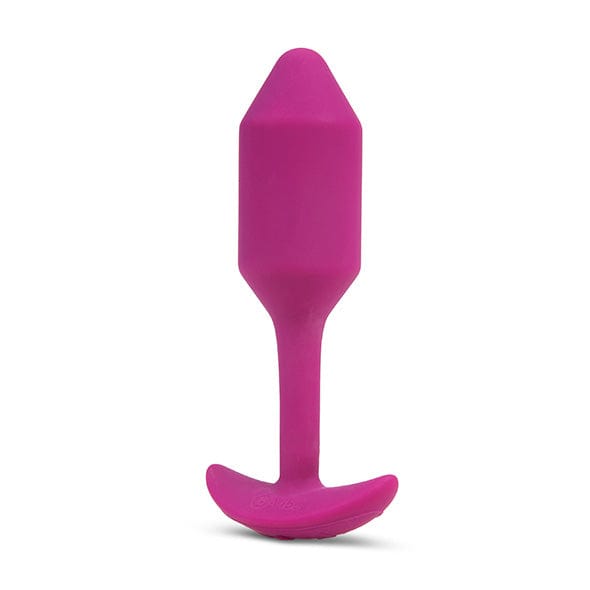 B-Vibe - Vibrating Silicone Weighted Snug Anal Plug M 112 g (Rose) Anal Beads (Vibration) Rechargeable 4890808221174 CherryAffairs