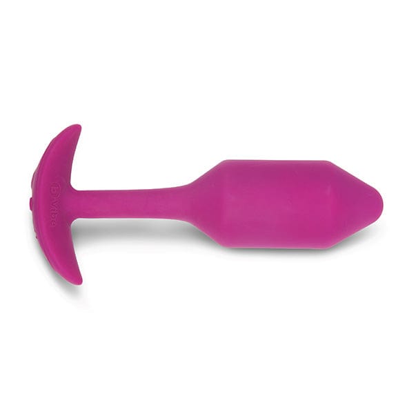 B-Vibe - Vibrating Silicone Weighted Snug Anal Plug M 112 g (Rose) Anal Beads (Vibration) Rechargeable 4890808221174 CherryAffairs