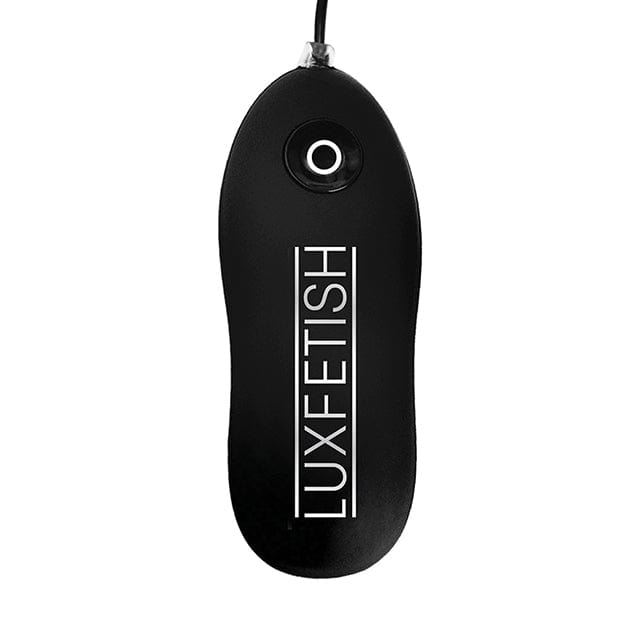 Lux Fetish - Inflatable Vibrating Butt Plug with Suction Base 4" (Black) Anal Plug (Vibration) Non Rechargeable 4890808233146 CherryAffairs