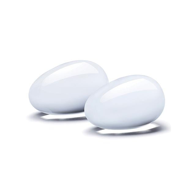 Glas - 2 pc Glass Yoni Eggs Kegel Set (Clear) Kegel Balls (Glass) 4890808238615 CherryAffairs