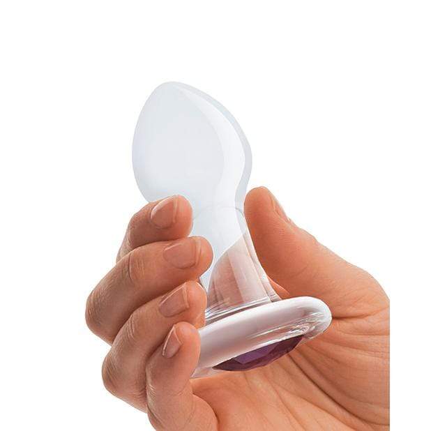 Glas - Bling Bling Glass Butt Plug 3.5" (Clear) Glass Anal Plug (Non Vibration) 4890808238646 CherryAffairs