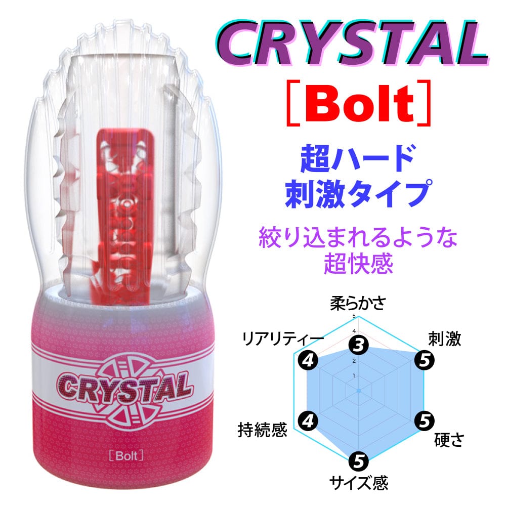 Youcups - Crystal Bolt Cup Masturbator Ultra Hard (Pink) Masturbator Resusable Cup (Non Vibration) 621273699 CherryAffairs