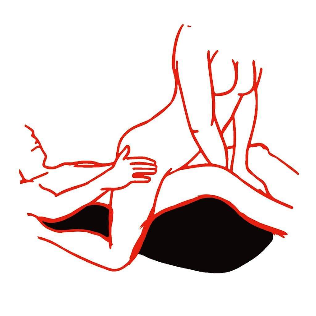 Excellent Power - Inflatable Dark Magic Type B Love Cushion (Black) Sex Furnitures 4580160829414 CherryAffairs