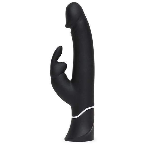 Love Honey - Happy Rabbit Realistic Vibrator (Black) Rabbit Dildo (Vibration) Rechargeable