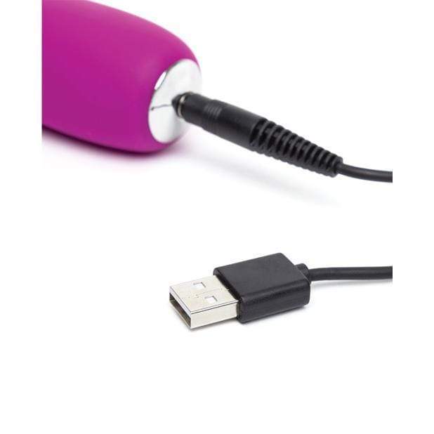 Love Honey - Happy Rabbit Slimline Realistic Rabbit Vibrator (Purple) Rabbit Dildo (Vibration) Rechargeable 5060020005862 CherryAffairs